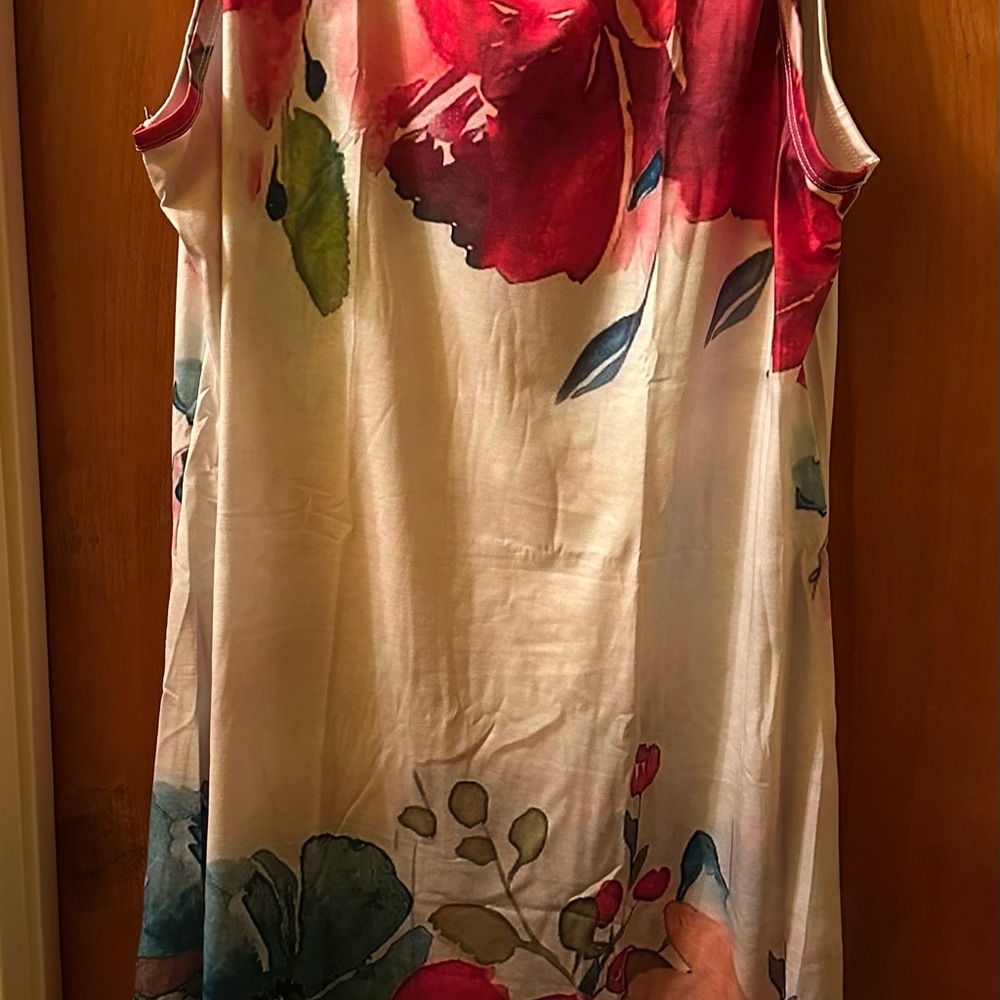 Floral Sleeveless Dress  - Multicolor